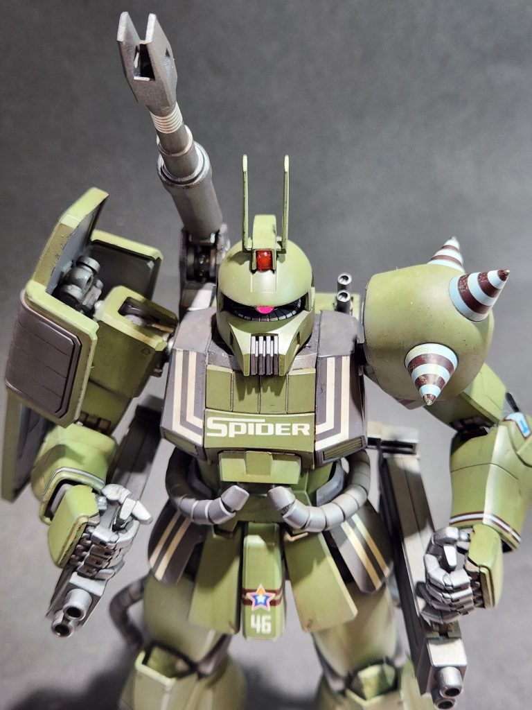 MGで完成品は初のザクキャノンでしたが組み立てやすくて、また一般機カラーでも作りたくなる個性的な良いキットでした。全ザクキャノン好きに刺され！！