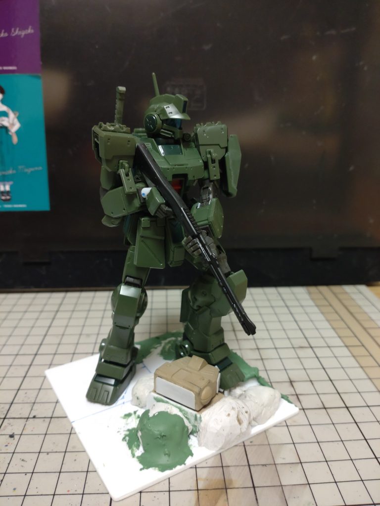 作製中のベース