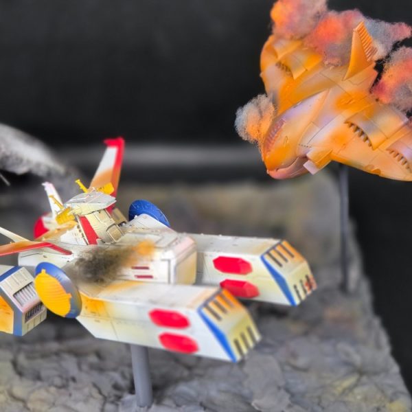 120作目。ガルマ散る ジオラマ リビルド