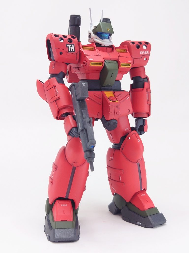 腰と太腿を延長したのでスタイルはいい感じ✨なんでポケ戦のキットは胴も足も短いのかねぇ😓