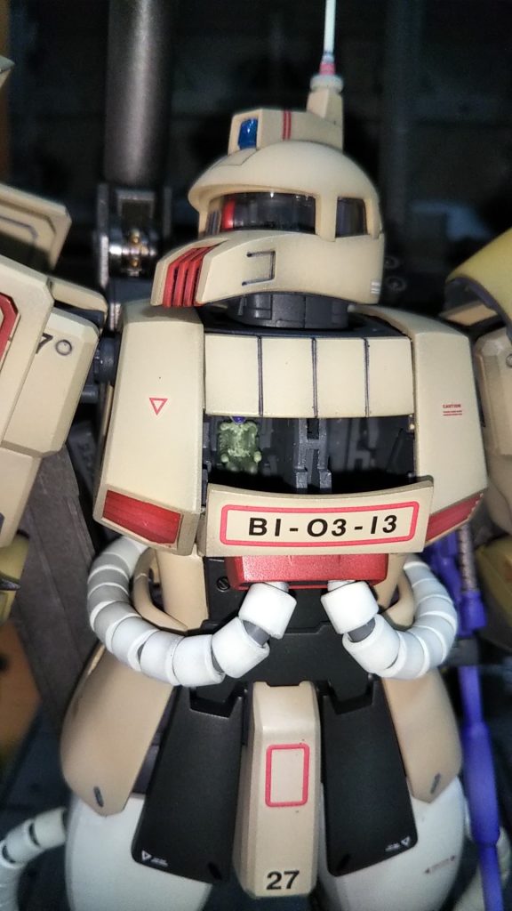 このキットにはパイロット（アルフレディーノ・ラム少尉）がついています💦（イメージ的に一般兵）