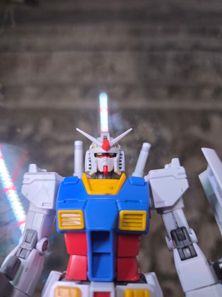 Here is the after. Gold eyes, gloss red, white v fin, and filled in side vents.