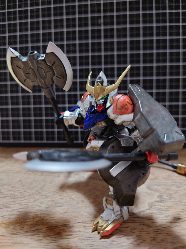 力任せに扱える武器として大型戦斧の二刀流です(⁠・⁠∀⁠・⁠)叩いて潰し斬れです(⁠.⁠&nbsp;⁠❛⁠&nbsp;⁠ᴗ⁠&nbsp;⁠❛⁠.⁠)こわ(⁠｡⁠ﾉ⁠ω⁠＼⁠｡⁠)