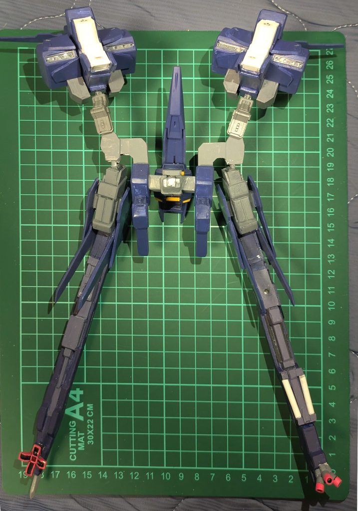 背部ユニット　ドラムフレームに1軸接続なので結構不安定です。