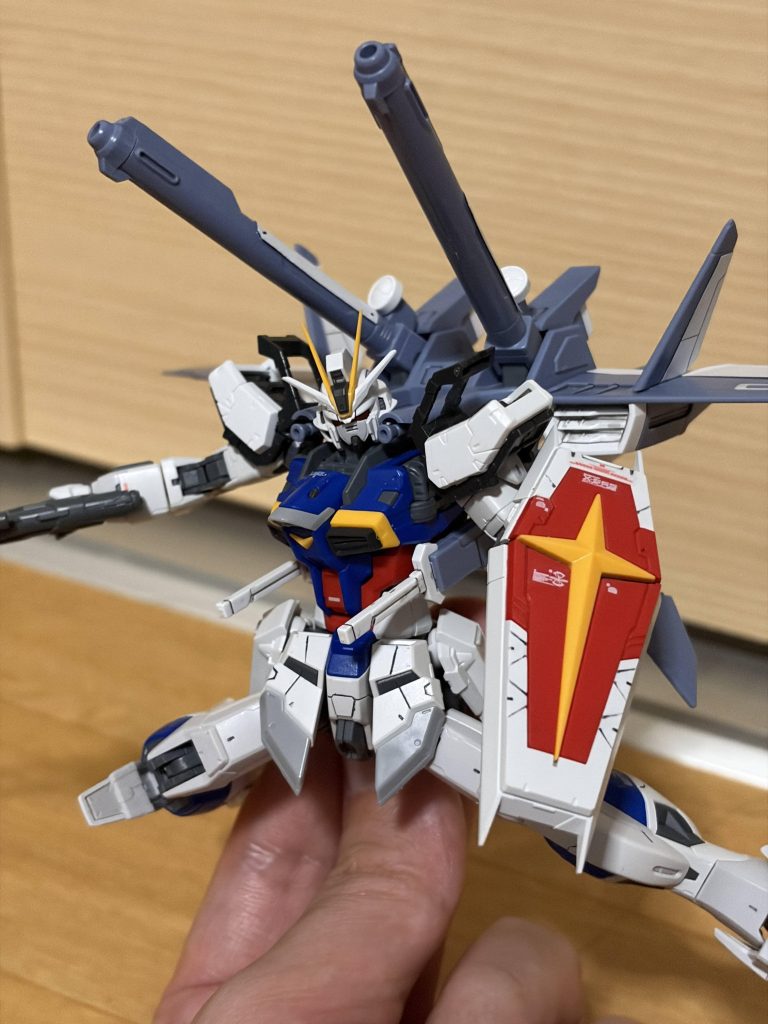 作品名：RG インパルス ワンポイントミキシング<p>RGでインパルスブランシェを作ろうと思っていたら肩がいい感じにはめれたので、オリジナルインパルスにしようと決めた瞬間の写真です！</p>
