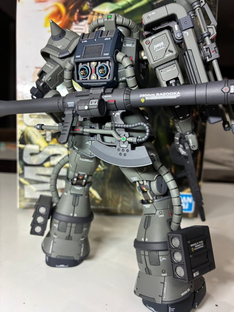MG 1/100 量産型ザク【筆塗り全塗装】–3枚目/制作者：yuuchann
