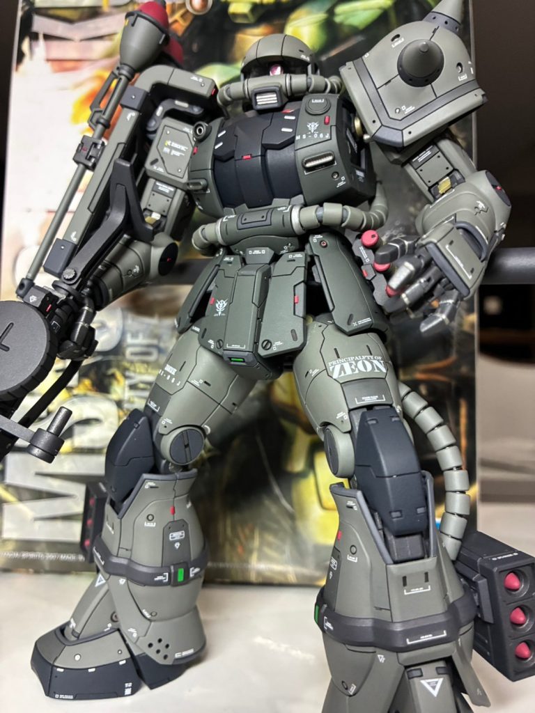 MG 1/100 量産型ザク【筆塗り全塗装】–2枚目/制作者：yuuchann