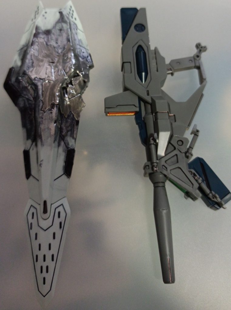 作品名：三ガンダム:初めての汚し（盾だけ）<p>ま、まぁ…良い感じにできたんじゃないかな？&nbsp;</p>
