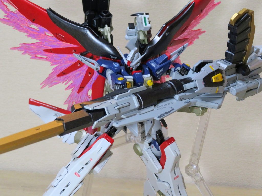 HGCE デスティニーガンダムSpecⅡ+ゼウスシルエット筆塗り（一部スプレー）全塗装（後編）–5枚目/制作者：らり～
