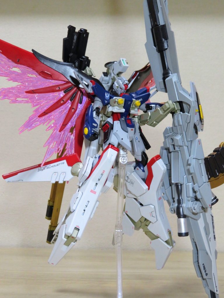HGCE デスティニーガンダムSpecⅡ+ゼウスシルエット筆塗り（一部スプレー）全塗装（後編）–9枚目/制作者：らり～