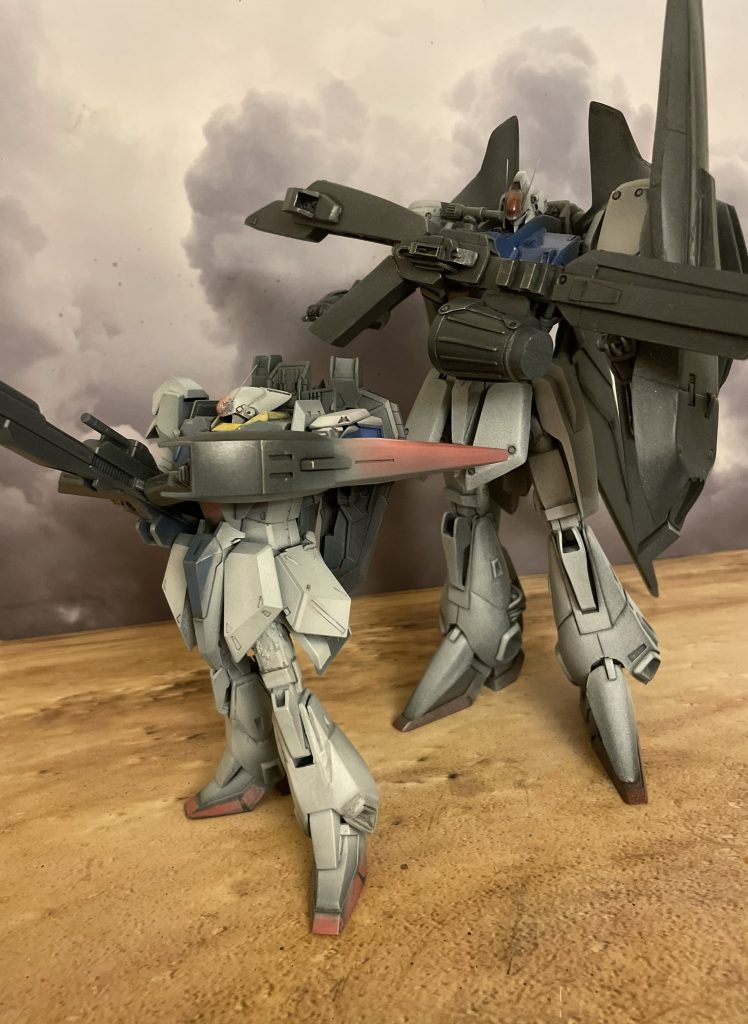 1/100ガレージキットとのツーショットです。