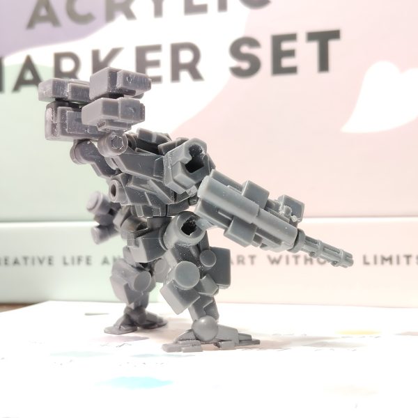 あくまで、プチモビルスーツと言い張るのです。ガンプラパーツを無理やりミキシングして(笑)（2枚目）