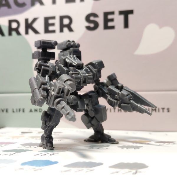 あくまで、プチモビルスーツと言い張るのです。ガンプラパーツを無理やりミキシングして(笑)（3枚目）