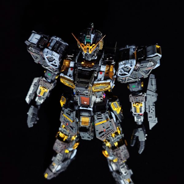 PGニューガンダムのフレームを組み上げました。組み上げると圧巻のサイズ。密度も際立ちますね。（4枚目）