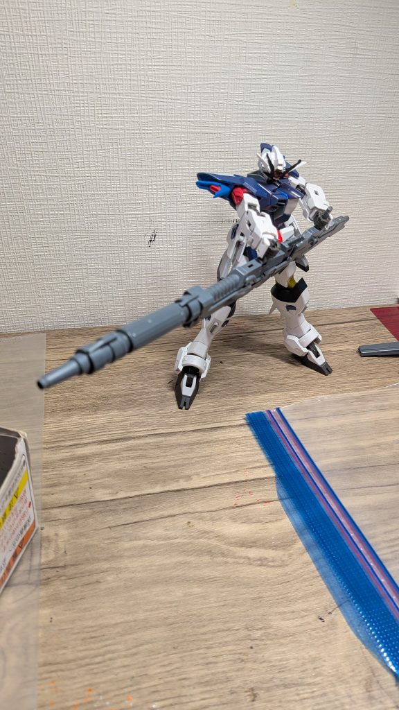 ウイングフリーダムガンダムにも遠距離装備を新たにつくりました！