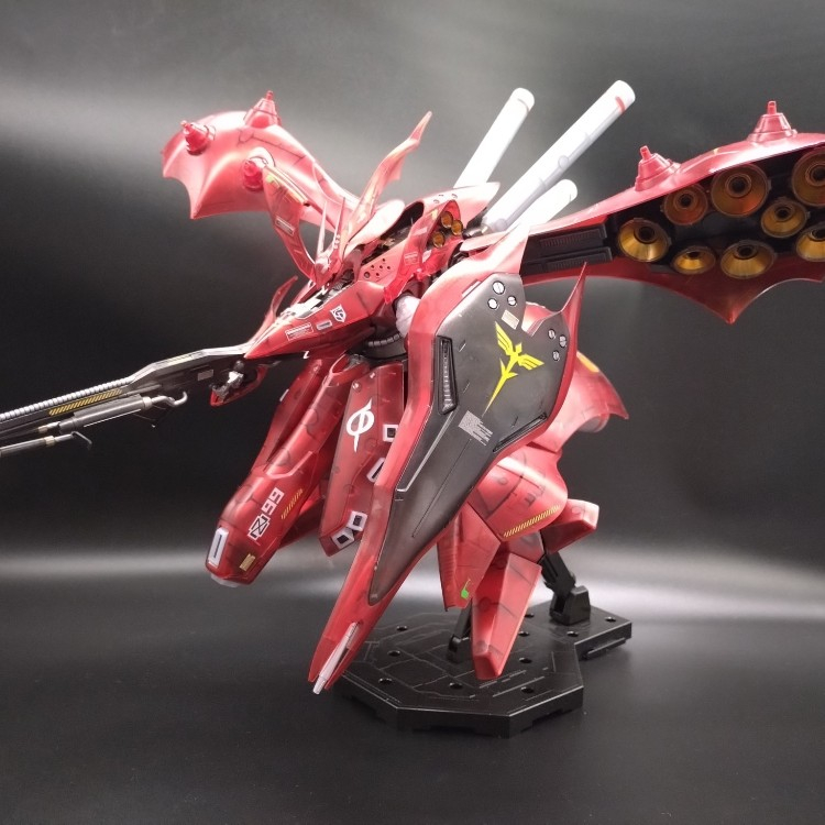hgナイチンゲール　クリア　メカニカルコアメッキ風塗装＋メタルパーツ多数 HGUCナイチンゲール クリアカラーをセミメカニカルコアメッキに