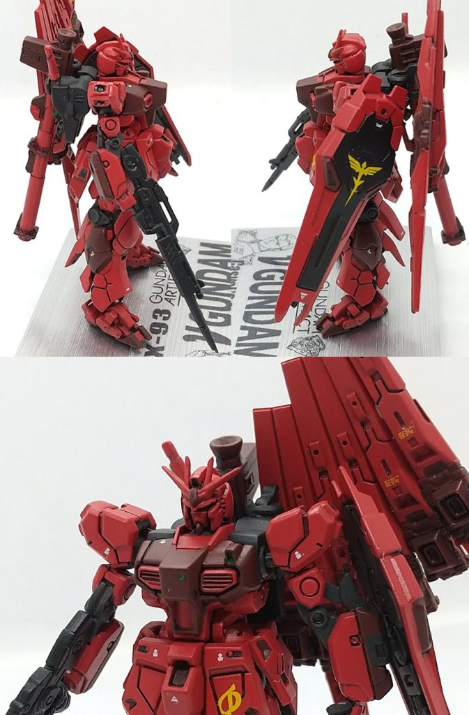 改修塗装完成品 νガンダム キャスバル専用 (シャア専用) ガンダムアーティファクト–5枚目/制作者：ランゼル