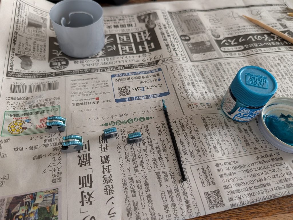 動力パイプは毎度お馴染み　青竹色本当にこれは買って良かった１色です