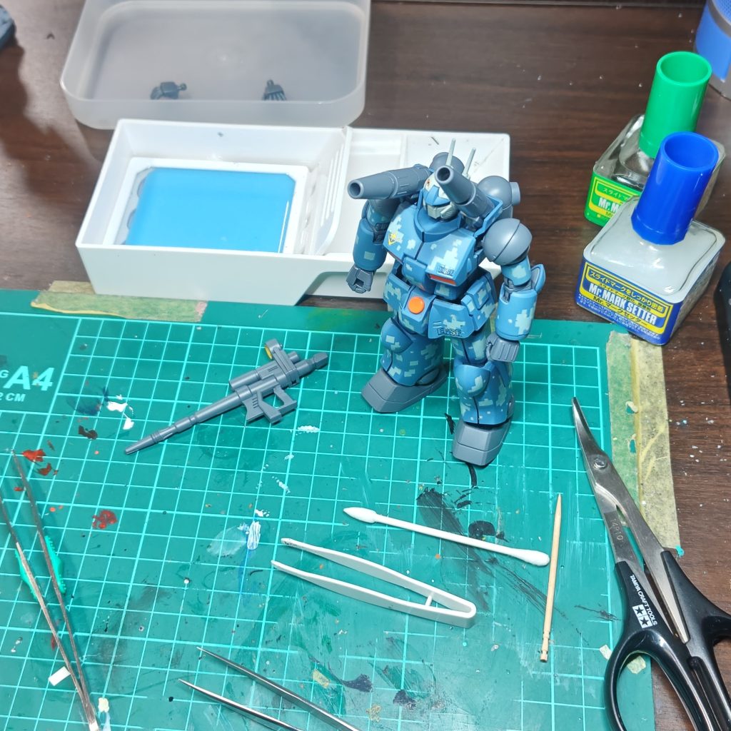 作品名：あともう少し<p>デカールを乾燥させて撮影、編集、投稿で完成や… 久々の完成品、お次はスケモ作ろうかな。</p>
