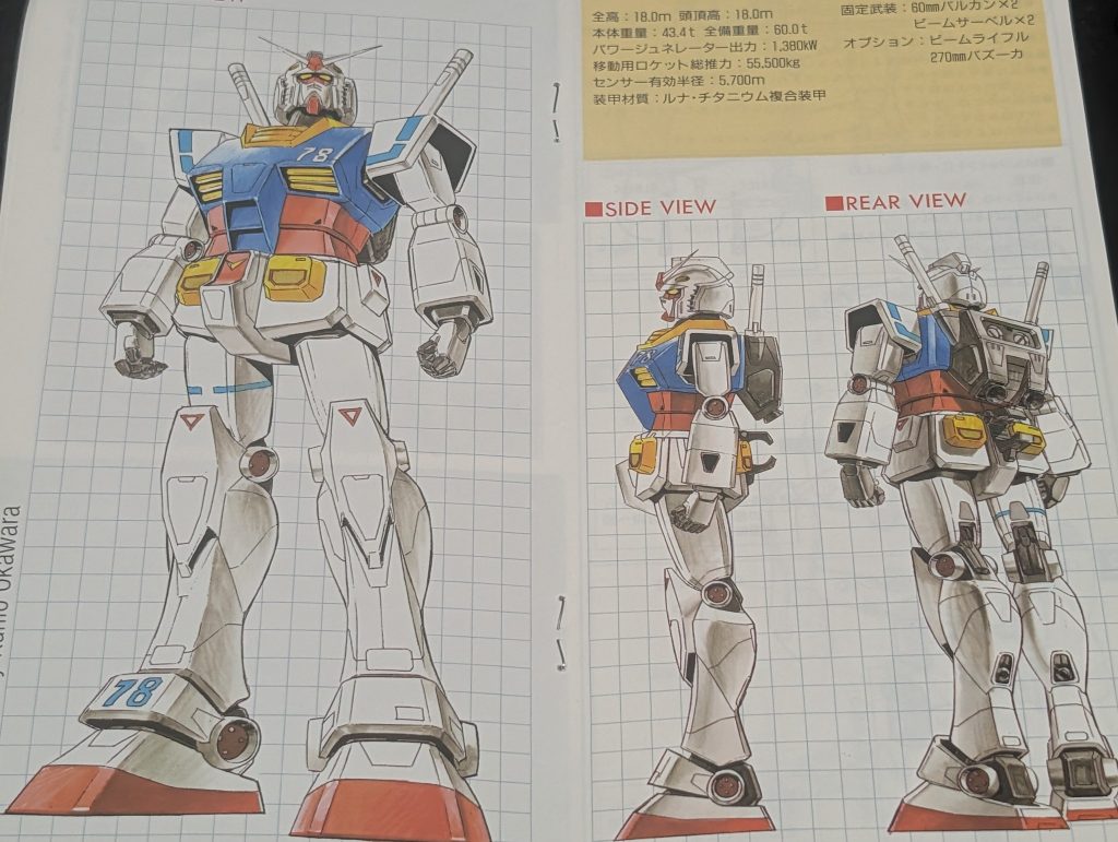 ラストは説明書の大河原先生の、HG用に描き下ろされていた画像で。