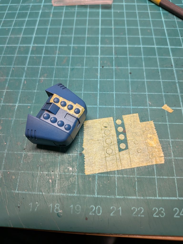 バックパックサブロックの塗り分け