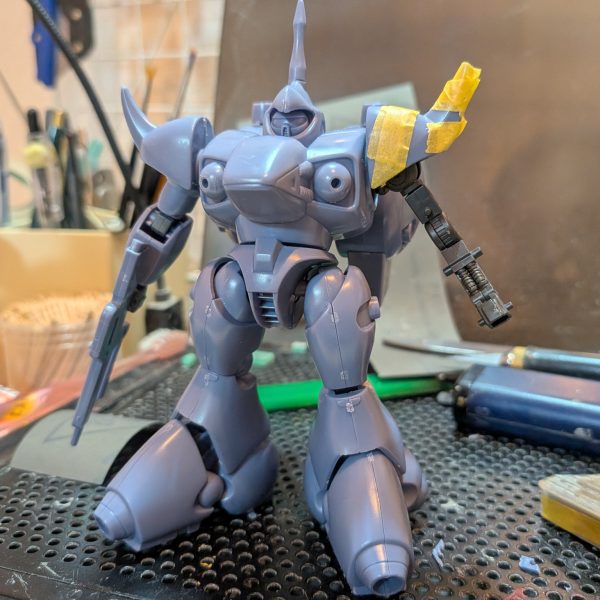 1/144シャイターンを行き当たりばったりで改造しています。（3枚目）
