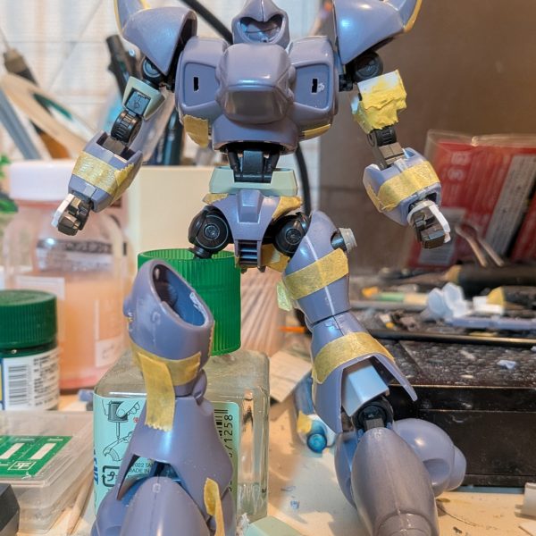 1/144シャイターンを行き当たりばったりで改造しています。（6枚目）