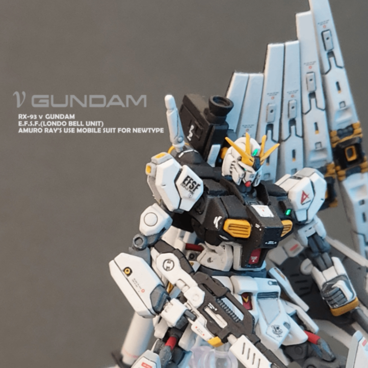 ガンダムアーティファクト νガンダム 改修塗装済み完成品 可動化 ニューガンダム ガンダムアーティファクト νガンダム可動化改修｜マッドさんさんの