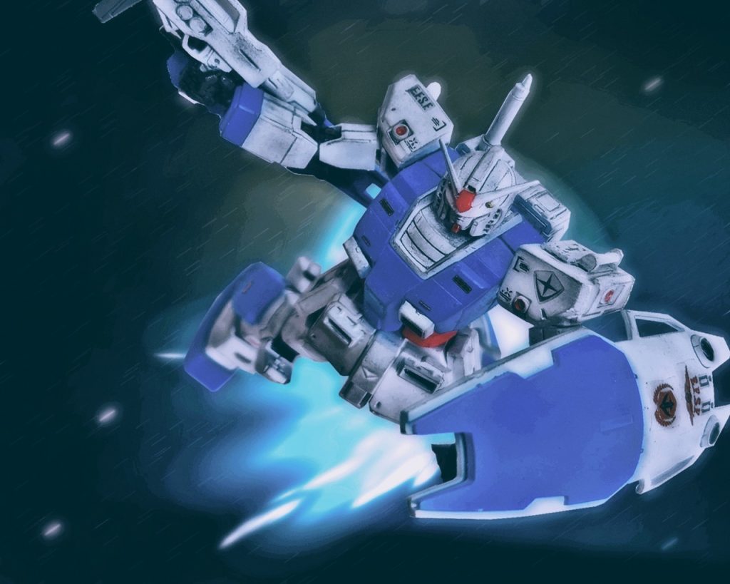 「外した!?」ガンダムNT-0のチェスター・ハイマン少尉はビームライフルの再チャージを急ぐと機体を交戦中のエリアまで飛ばした。他のMSにはない加速と機動力を見せつける。(…2つの爆発光があったが、どっちがやられたんだ？)光の尾を引き駆けつけると、ガンダムはジム先行試作指揮官機と接触した。