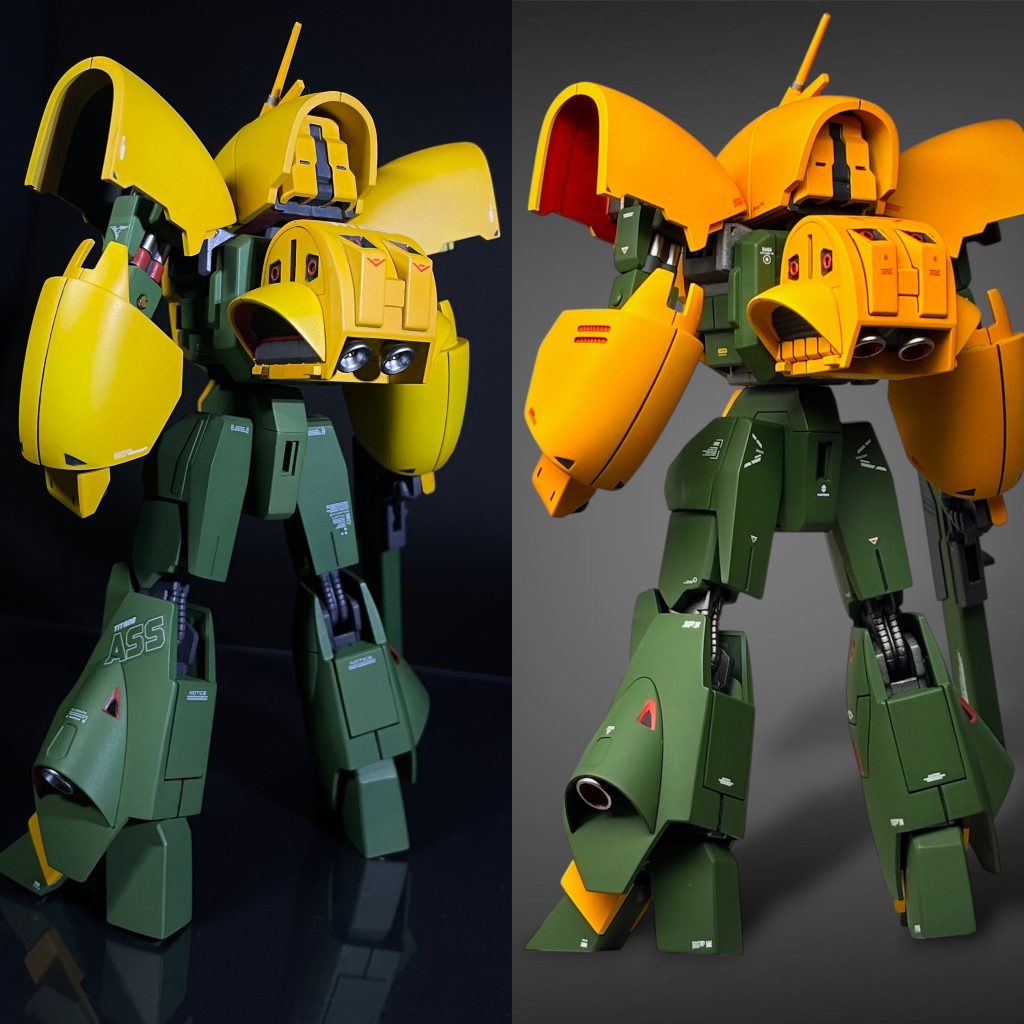 背面比較。左がbefore、右がafter