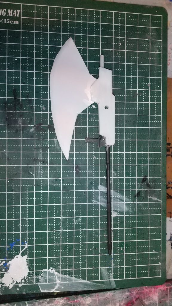 【写真供養】ジークアクスとアックスガン–2枚目/制作者：内丸