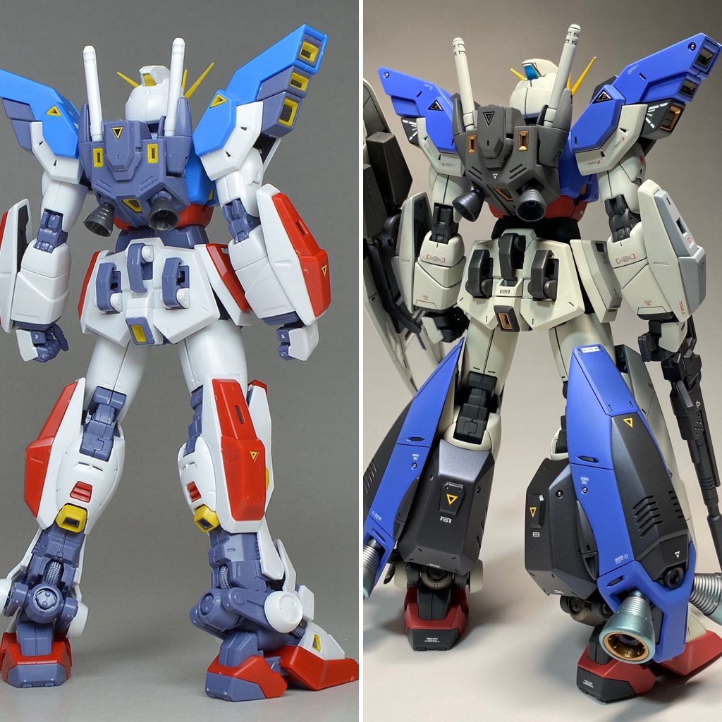 ビフォー&アフター肩の増加アーマーの先端がピンピンに尖ってたので、C面処理してます。