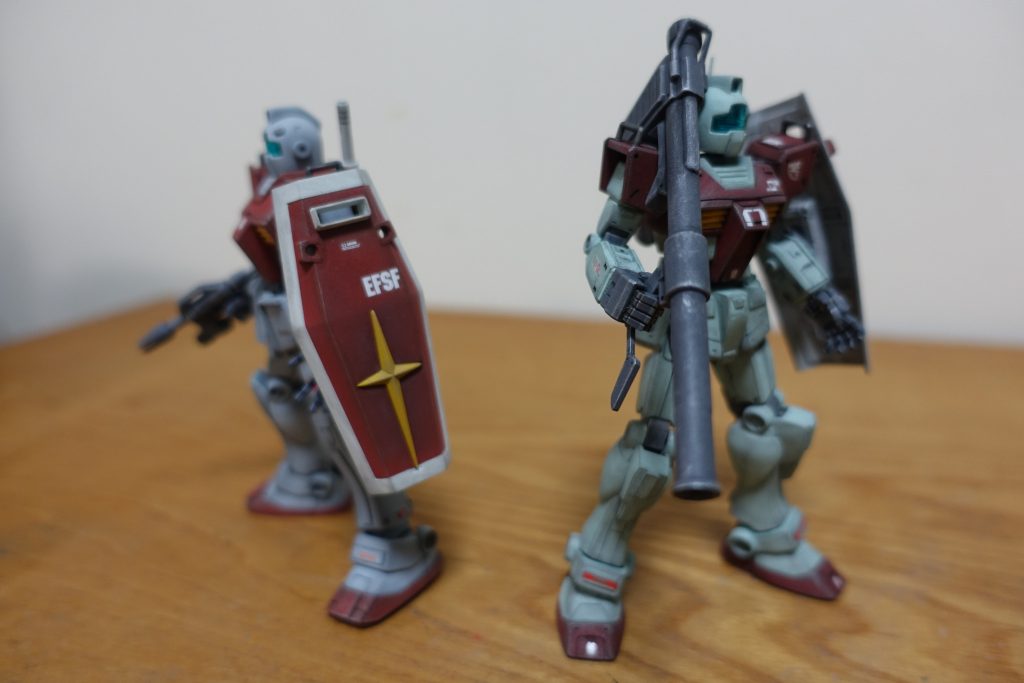 EG RX-78-2 ガンダム と HGUC ジムのハイブリッド–2枚目/制作者：KUMA563