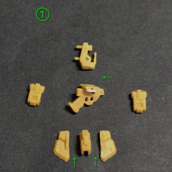 スーパーガンダム腰下加工。