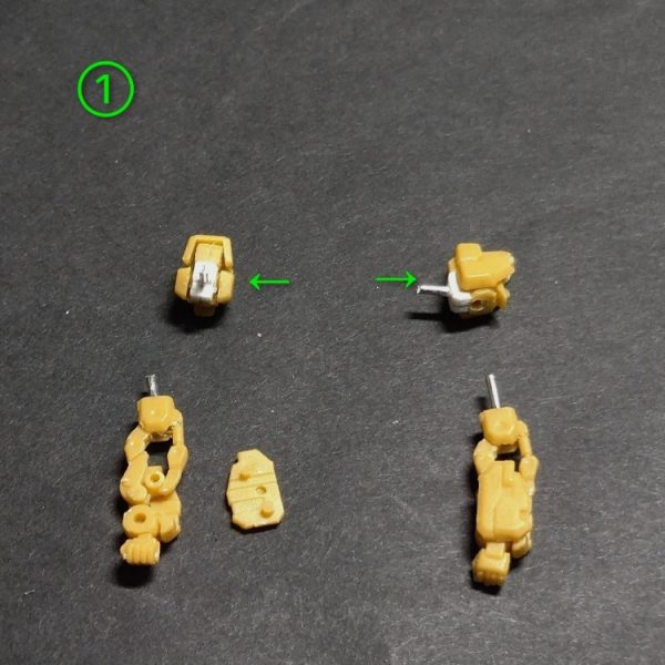 スーパーガンダム腕、バックパック加工