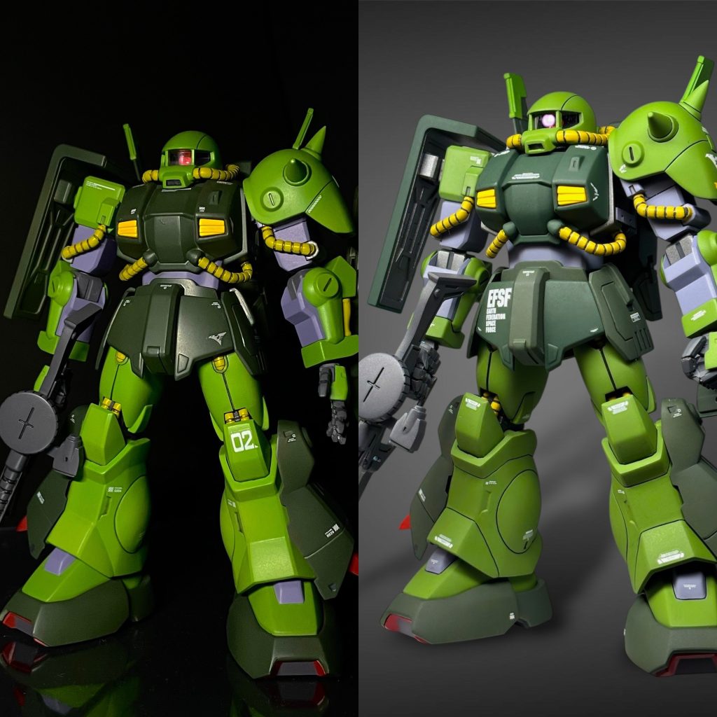 ビフォーアフター。左がbefore、右がafter。