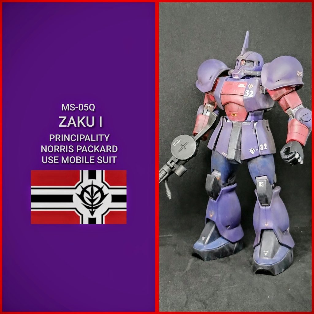 1/144　MS-05Q　ザクI　ノリス・パッカード少佐専用機