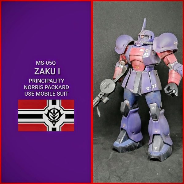1/144　MS-05Q　ザクI　ノリス・パッカード少佐専用機