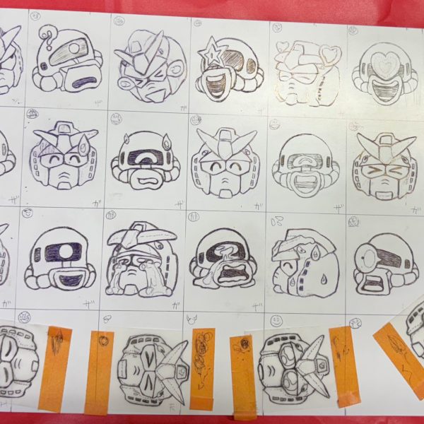 閲覧ありがとうございます。＾＾下書き が 完了 しました。uni 0.38ミリ油性ボールペン を&nbsp;使用 した 為&nbsp;軟質 プラ板 に ケガキも 入り&nbsp;一石二鳥 感 が ✨平日 に 少しずつ の作業 ですが、進捗でした。🙏&nbsp;（2枚目）