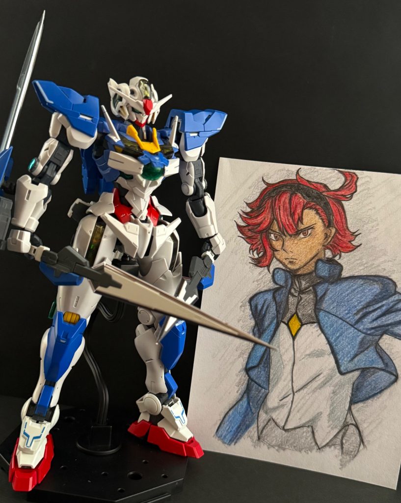 スレナ•M•セイエイ　ソレスタアースビーイングの保有するGUND-ARM。ガンダムエクシアルのパイロット。自称ガンダム。アスティカシア高等専門学園パイロット科2年生。ある時期に突然、水星から学園に転入してきた、地球寮に所属する少年。学園内では、「水星君」などと呼ばれたりしたものの、特別目立つ生徒ではなかったようだ。どんなミッションにも冷静に遂行する技量を持つが、ある学園内の決闘に介入した際、彼は、組織に禁止されている“コクピットの外へ出てしまった“。ソレスタアースビーイングの謎のMSパイロット。そのパイロットが世界の目に晒されたこの時、もしかしたら、世界が新たに動き出したのかもしれない。　他者との馴れ合いを嫌い、自分の感情を表に出さないクールさを持つが、自身の信念、理想を語る際は、結構饒舌になる。幼い頃、GUND技術を始めとした事柄に深く関わっていたようだ。このため、ガンダムに対するスレナの想いは非常に強く、特別なものであった。そうして彼は、ソレスタアースビーイングのパイロット、「GUND-ARM（ガンダム）マイスター」となった。自身を乗機であるガンダムエクシアルと同一のものと思っており、自らをガンダムと公言している。　…やがて彼は、世界から争いを無くす為戦い。世界に戦いを生み出す歪みを見つけ出す。
