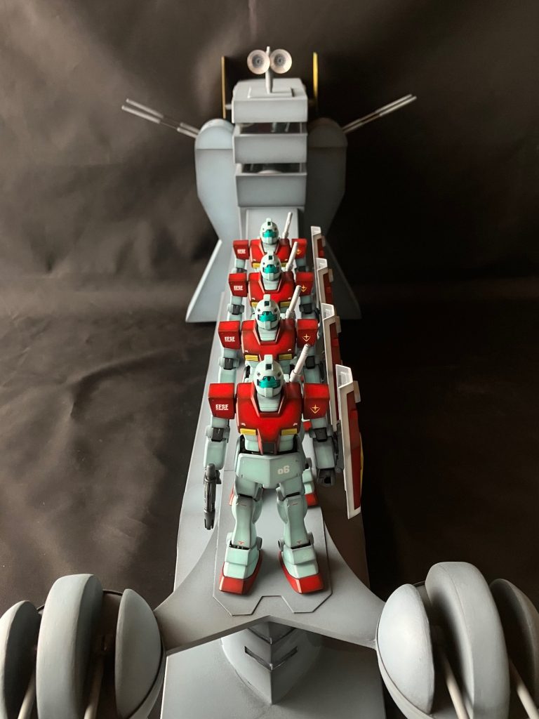 ジオラマ1年戦争戦勝記念式典（1/144サラミス）–4枚目/制作者：いぬわし