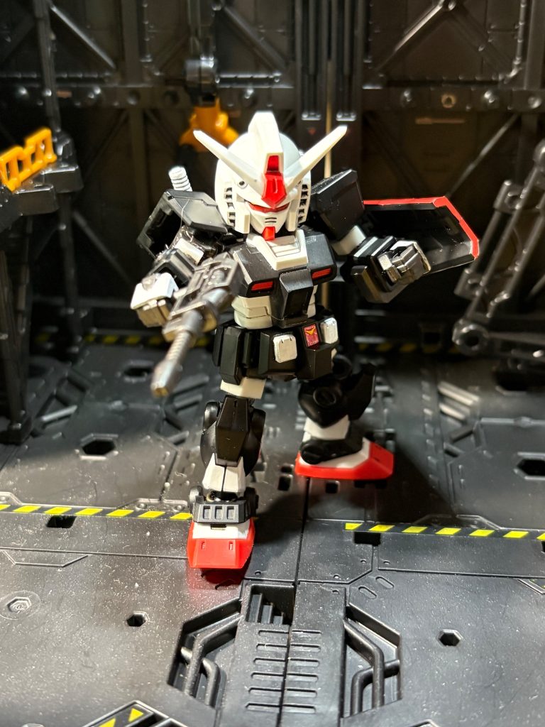 可動もそこそこ出来るようにお馴染みの改造をして、なおプロポーション変更しました。