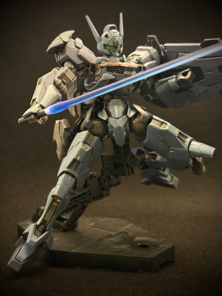 ガンダムルブリス 〜間違えて渋めの仕上がりに–7枚目/制作者：とうと (Touto) | 2年目食卓モデラー＠スポンジ塗装