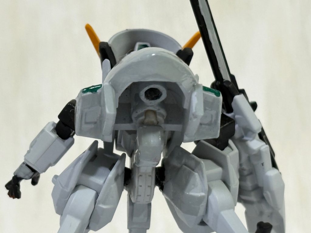 ブースターポッドにはスタンド用のジョイントキャッチャーをくっつけてある(gundam-kao6)