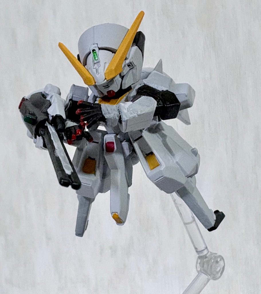 可動化させた事でウーンドウォート独特なポーズがとれるようになった(zaku-kao2)