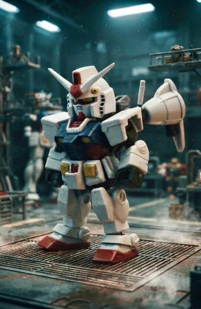 以下俺設定。一年戦争時に開発され、長らく幻の存在とされていた「ガンダム高機動型」だが戦後になってから数年後にその存在が確認された。本機は異世界から現れた神出鬼没の「特攻野郎Aチーム」によって新たにレストアされた機体で、伝説の存在とも言えるホワイトベースとガンダムにあやかり、「ホワイトペガサス」の二つ名が付いた。元のデータ自体は連邦軍が北米オーガスタ基地で厳重に管理していたが、軍の高官に変装したハンニバルとフェイスマンによっていとも簡単に情報を抜きとられてしまった(もっとも軍からすれば痛くも痒くもないが)。
