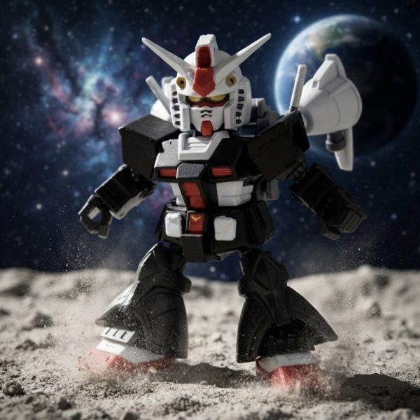 ボツになった高機動型ガンダムのデジラマ。