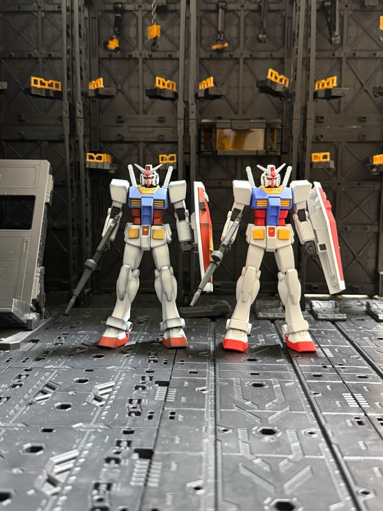 EG ガンダム 塗装方法比較