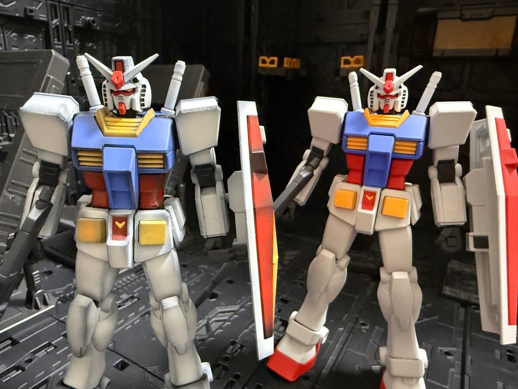 EG ガンダム 塗装方法比較–4枚目/制作者：塗人