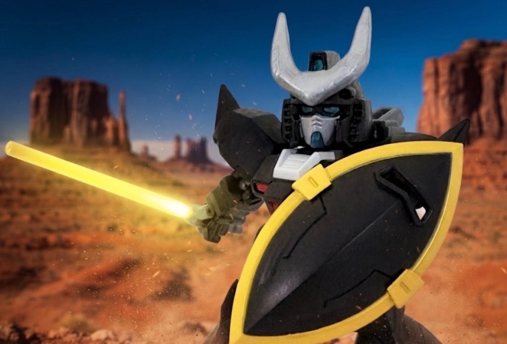 意外とゲルググの肩アーマーが似合ってるのであった。次回もお楽しみに(gundam-kao6)